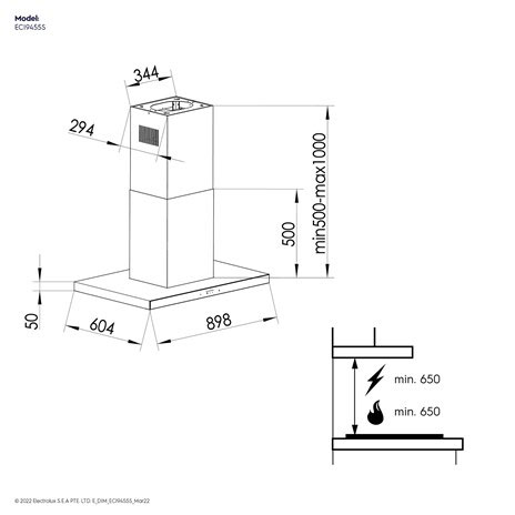 Electrolux Cooker Hood Cerobong UltimateTaste 90 Cm - ECI9455S